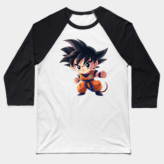 kid goku Baseball T-Shirt by pokermoment